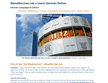 Tablet Screenshot of aboutgerman.net